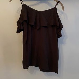 Old navy black cold shoulder top